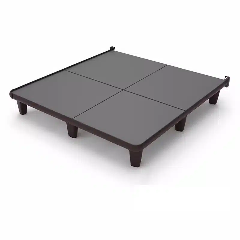 (emBrace)® 360 Platform Bed 4 King Size Bed Brown 1